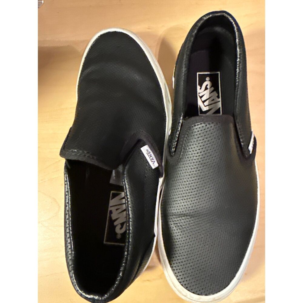 Title: Vans Classic Perforated Leather Slip-On Sneakers – Women's Size 7